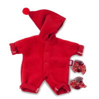 Babyanzug Zipfelmütze rot (Gr. S)
