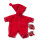 Babyanzug Zipfelmütze rot (Gr. S)