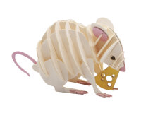 Papiermodell Weisse Maus