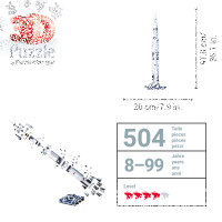 Puzzle 3D Appollo Saturn