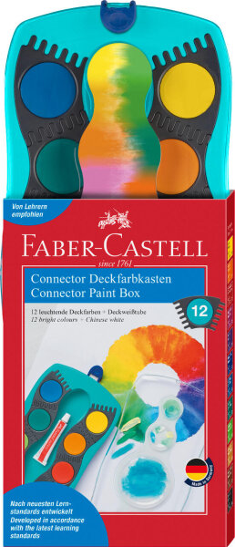 Farbkasten Connector 12 Farben türkis