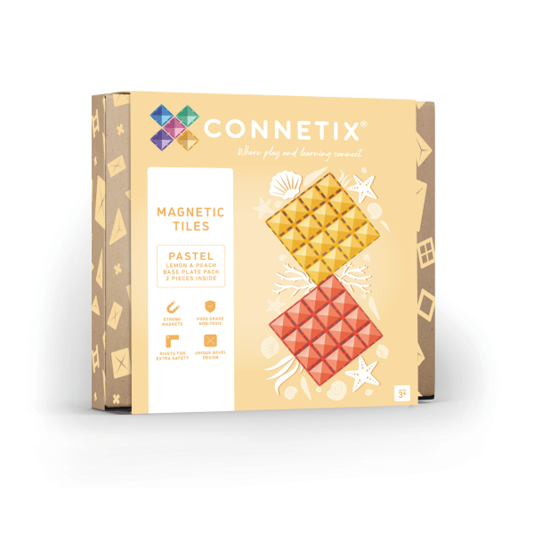 Pastel Lemon & Peach Base Plate Pack