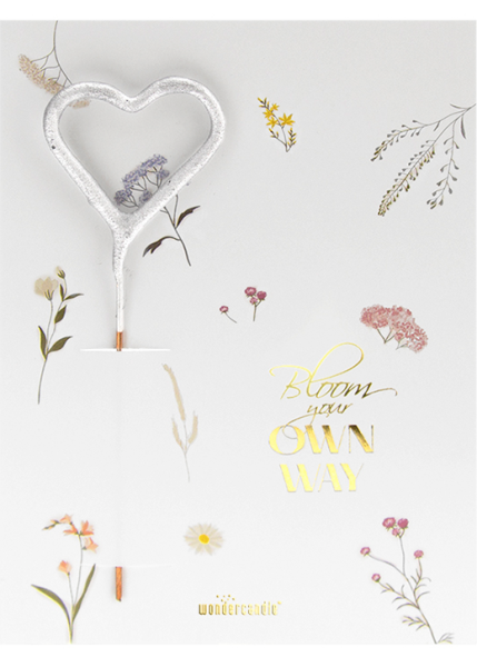 Bloom your own way Flower Mini Wondercard