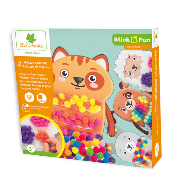 Pompons Nutztiere