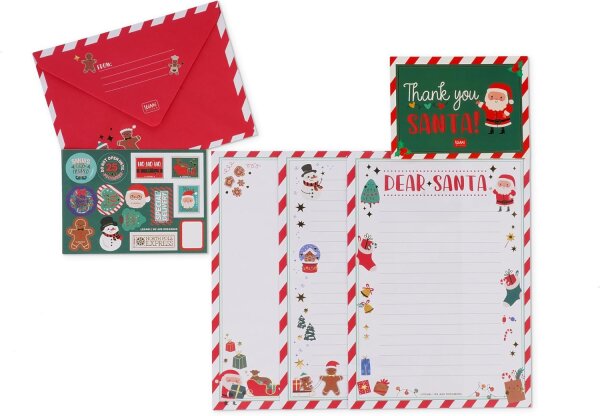 Set für Brief an den Weihnachtsmann