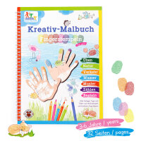 Kreativmalbuch mit Fingerstempeln