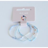 Armband Halbedelsteine bunt grau