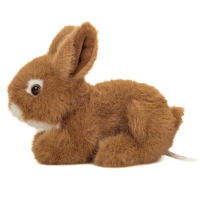 Hase sitzend braun 17cm