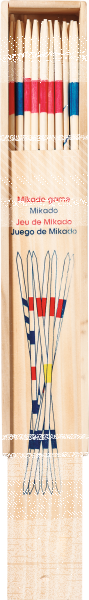 Mikado in Holzkasten