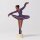 Figur Ballerina, lila Kleid